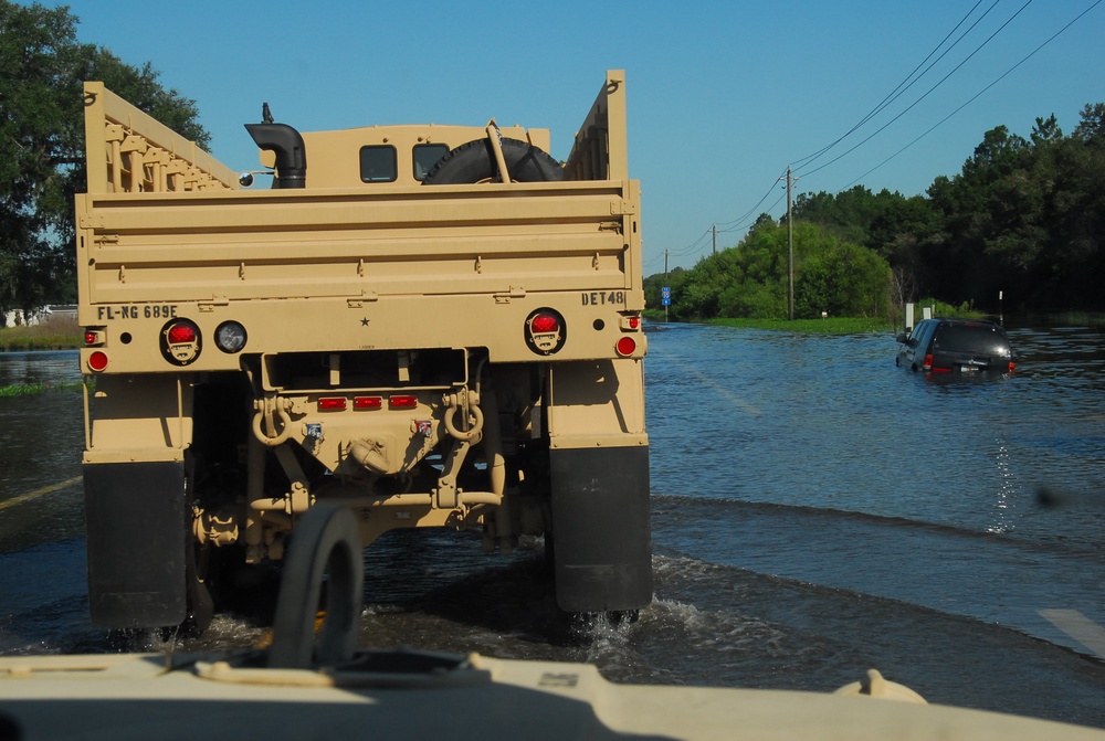 Florida National Guard responds to Tropical Storm Debby