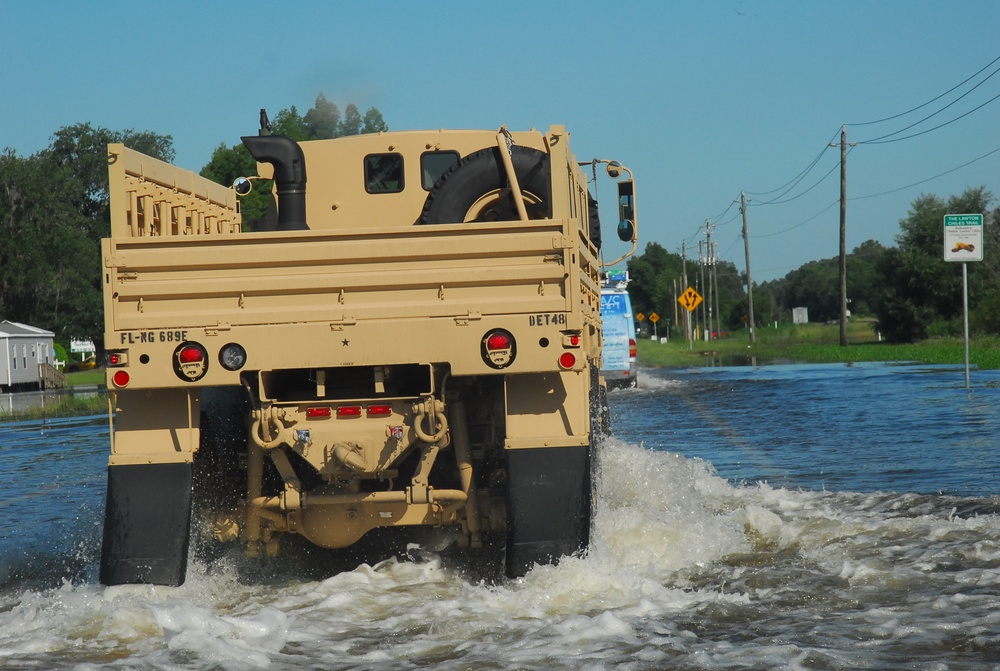 Florida National Guard responds to Tropical Storm Debby