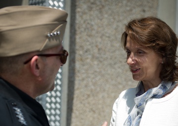HEMs Milica Pejanovic, Montenegro Minister of Defense, visit to Supreme Headquarter Allied Power Europe