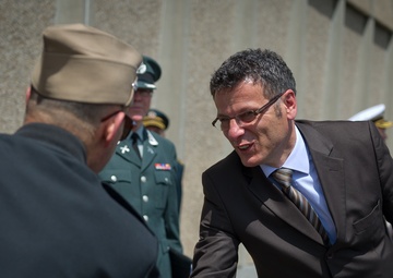 HEMs Milica Pejanovic, Montenegro Minister of Defense, visit to Supreme Headquarter Allied Power Europe