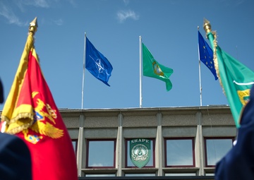 HEMs Milica Pejanovic, Montenegro Minister of Defense, visit to Supreme Headquarter Allied Power Europe