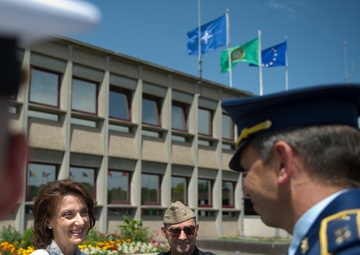 HEMs Milica Pejanovic, Montenegro Minister of Defense, visit to Supreme Headquarter Allied Power Europe