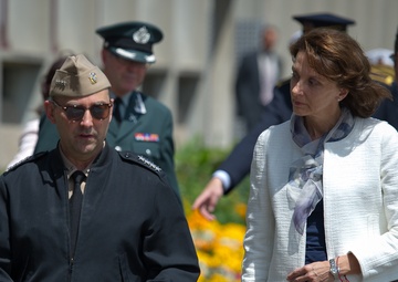 HEMs Milica Pejanovic, Montenegro Minister of Defense, visit to Supreme Headquarter Allied Power Europe