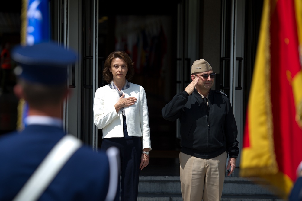 H.E.Ms Milica Pejanovic, Montenegro minister of Defense, visit to Supreme Headquarter Allied Power Europe