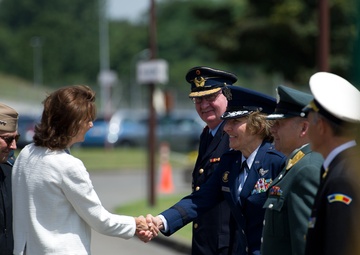 H.E.Ms Milica Pejanovic, Montenegro minister of Defense, visit to Supreme Headquarter Allied Power Europe