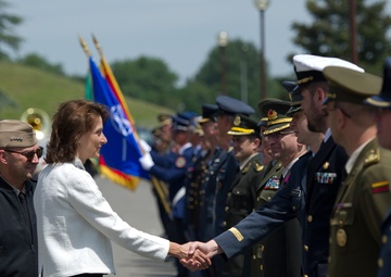 H.E.Ms Milica Pejanovic, Montenegro Minister of Defense, visit to Supreme Headquarter Allied Power Europe