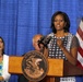 First lady Michelle Obama attends ceremony for the Illinois Military Family Licensing Act