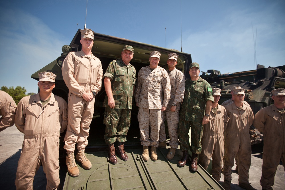 Brazilian Commandant visits Camp Lejeune