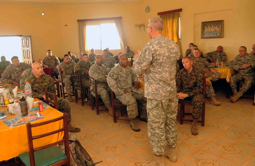 Brig. Gen. Francisco visits Operation Onward Liberty