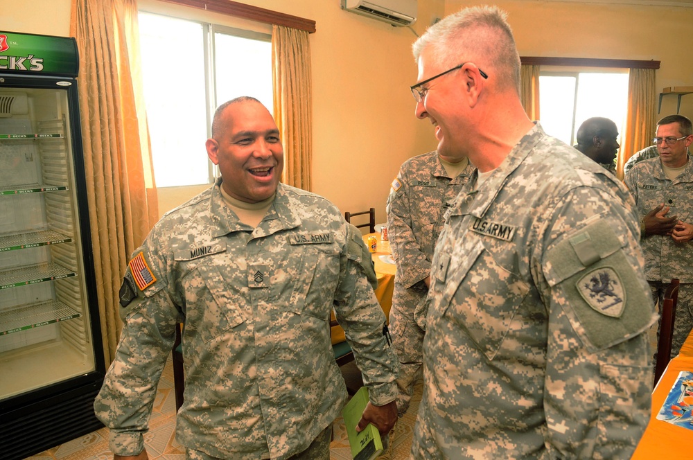 Brig. Gen. Francisco visits Operation Onward Liberty