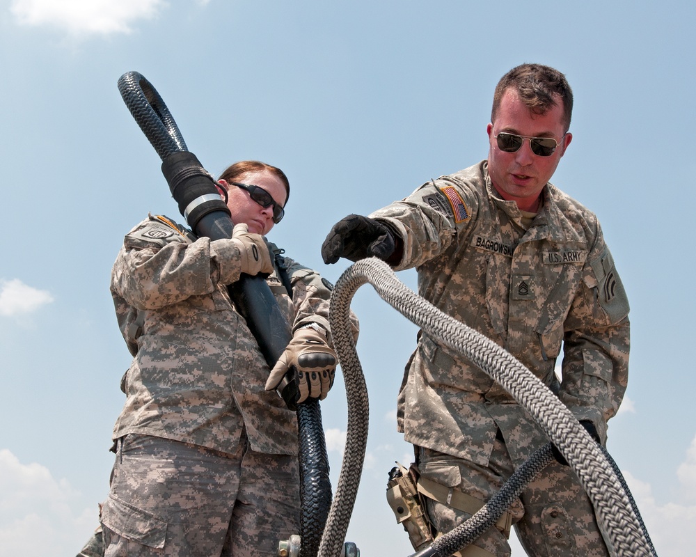 Prepping to sling load