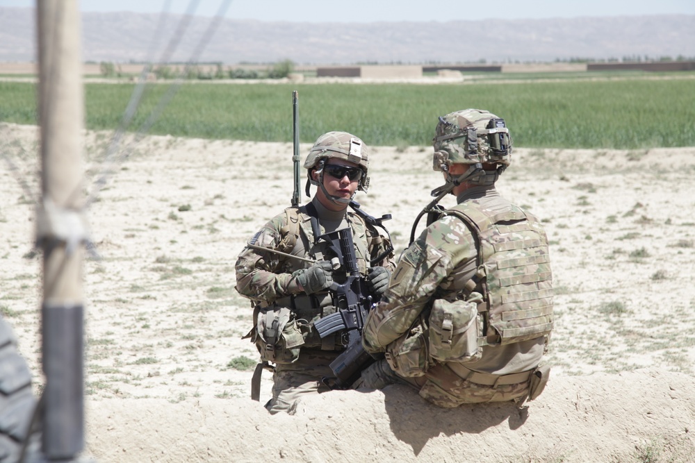 DVIDS - Images - ANA and Alpha Troop 1-4 CAV route clearing patrol ...