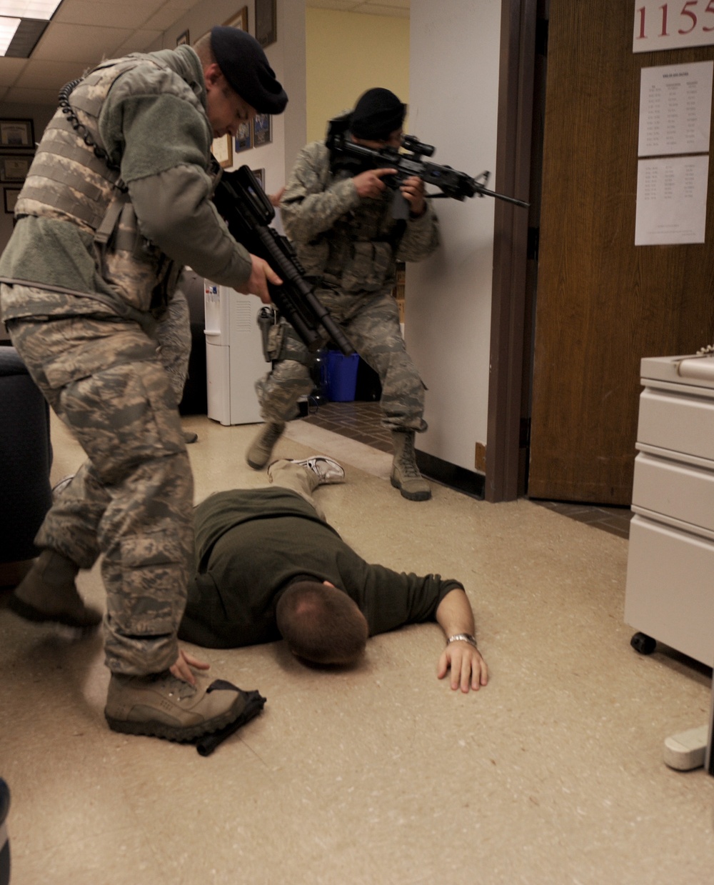 Active shooter illustration