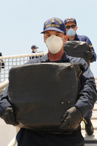 Coast Guard Cutter Valiant seize drugs