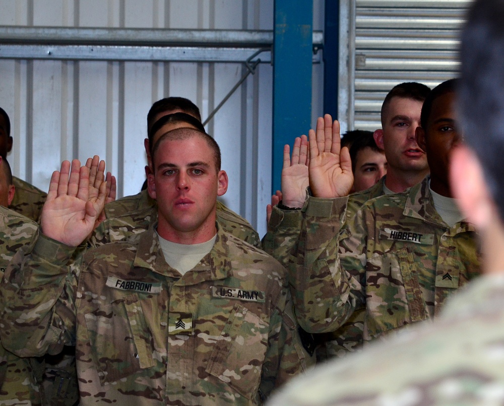 Task Force Protector inducts NCOs