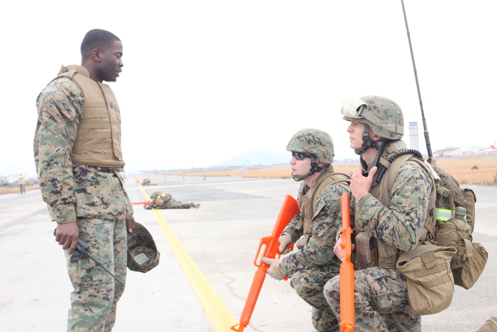 Every Marine a rifleman, engineers learn to patrol