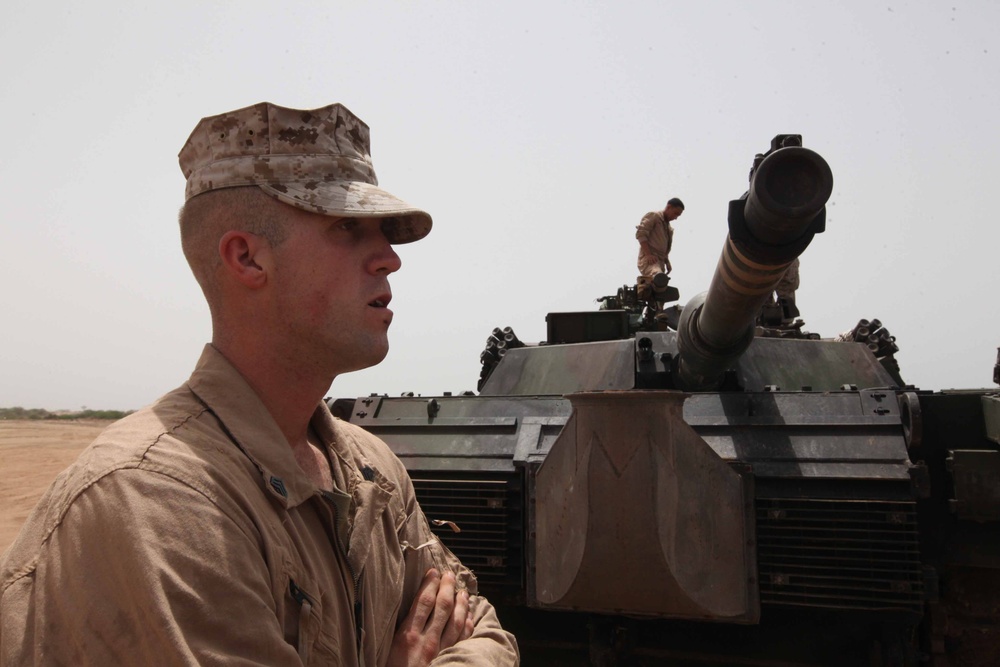 24th MEU Marines conduct maintenance and prepare for future training at Camp Lemonnier, Djibouti