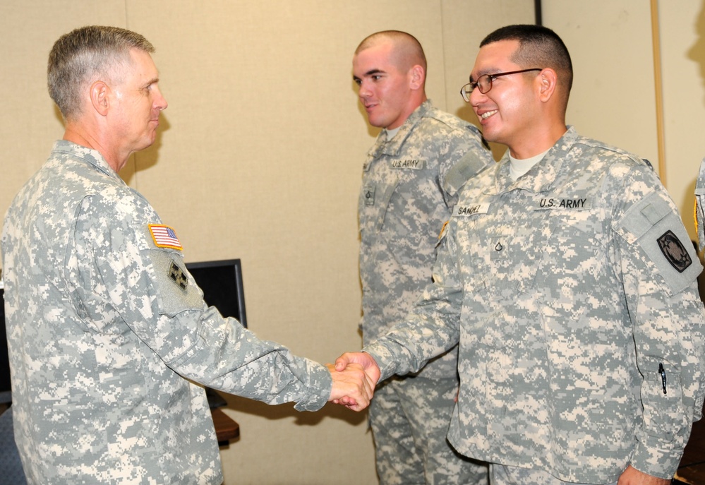 69th ADA soldier receives III Corps Commander's Coin