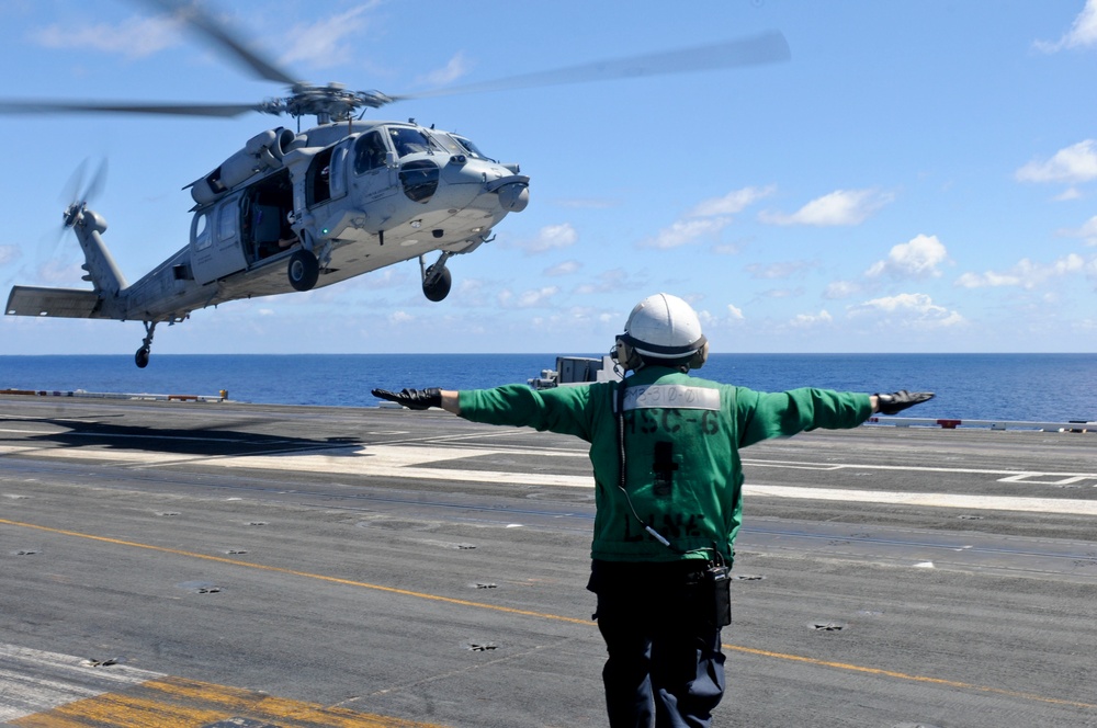 USS Nimitz's flight deck