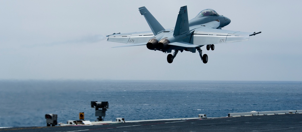 USS John C. Stennis flight deck operations