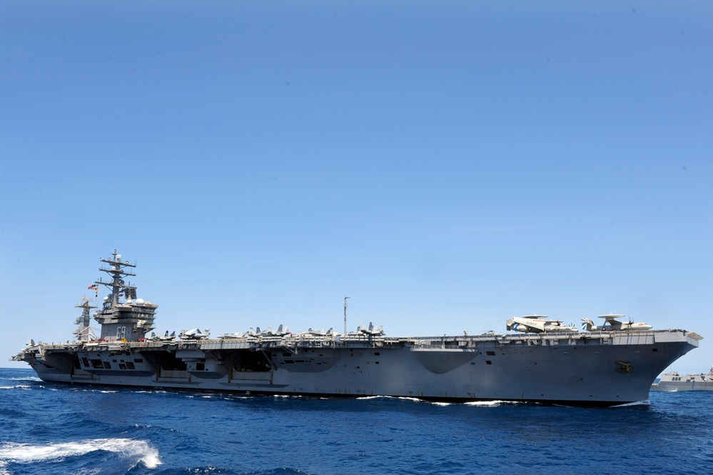 USS Dwight D. Eisenhower transits the Atlantic