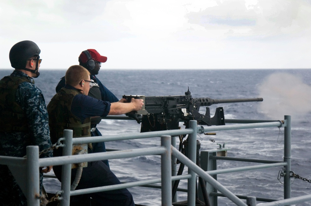Live-fire exercise aboard USS Dwight D. Eisenhower