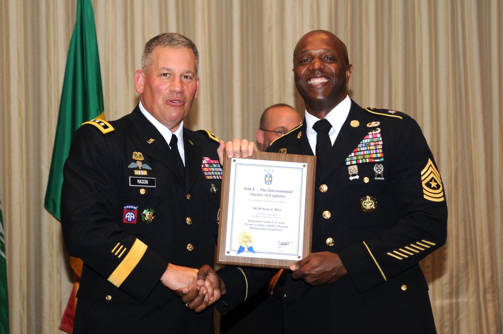 Logistics course produces first enlisted graduate