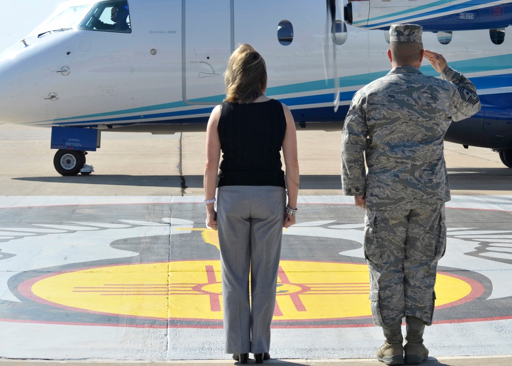 Governor of New Mexico visits Cannon Air Force Base