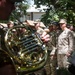 1st Infantry Division band plays during Independence Day celebration