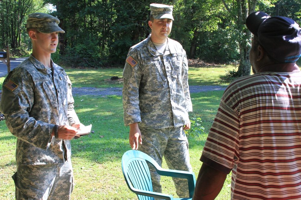 Va. Guard soldiers conduct recon patrols to assess storm impact