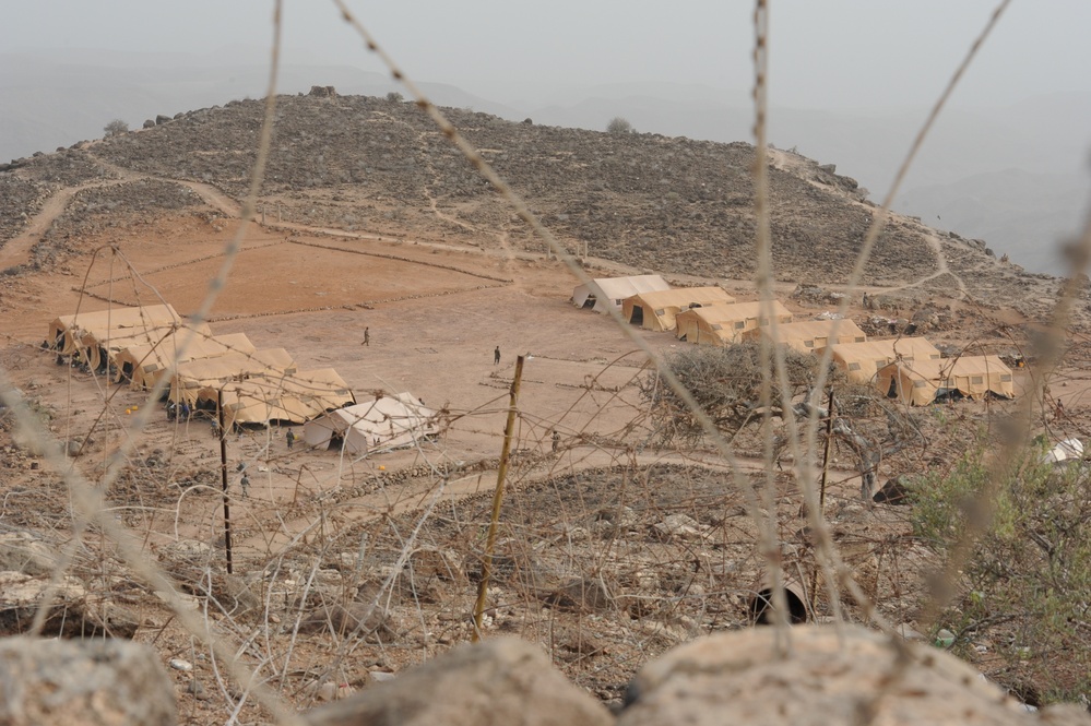 Training Djiboutian army soldiers