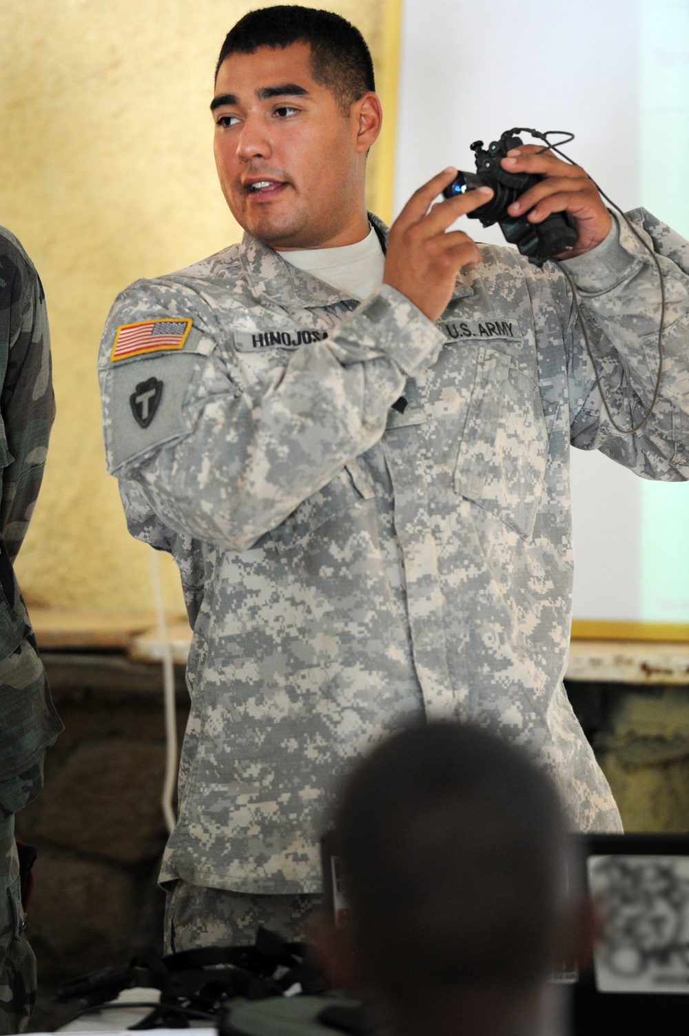 Training Djiboutian army soldiers