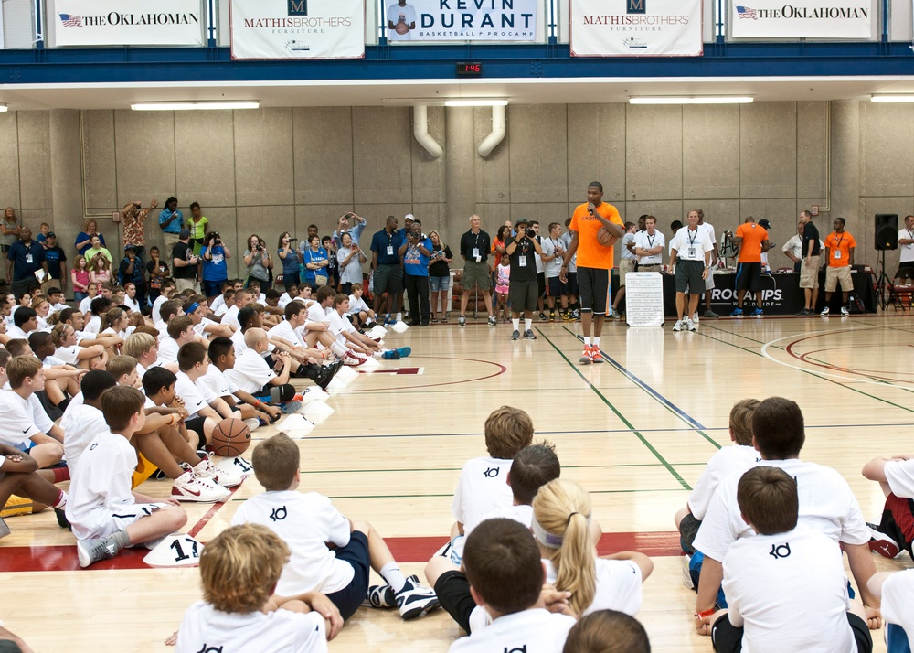 National Guard kids provided opportunity to attend basketball camp with Kevin Durant