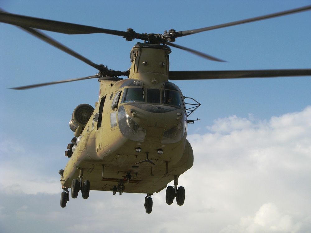 Chinook landing
