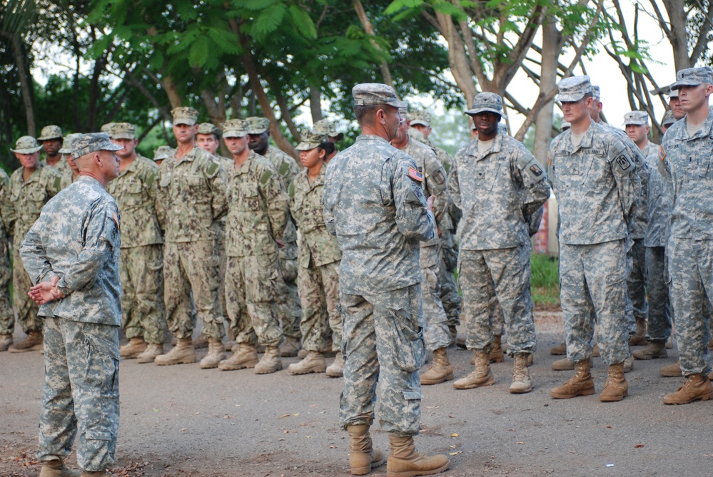 Leaders thank duration staff for making Honduras exercise a success