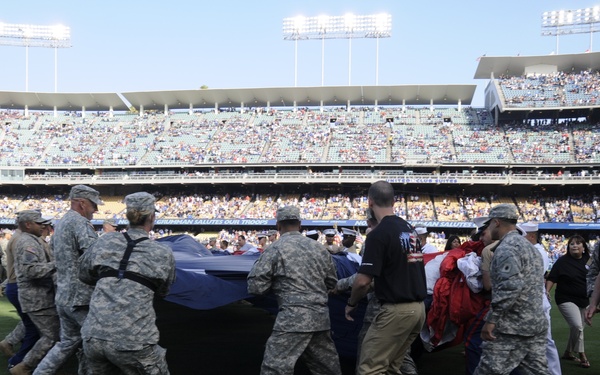 Dodger Stadium Military Appreciation day 4th of July