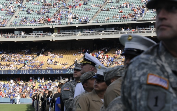 Dodger Stadium Military Appreciation day 4th of July