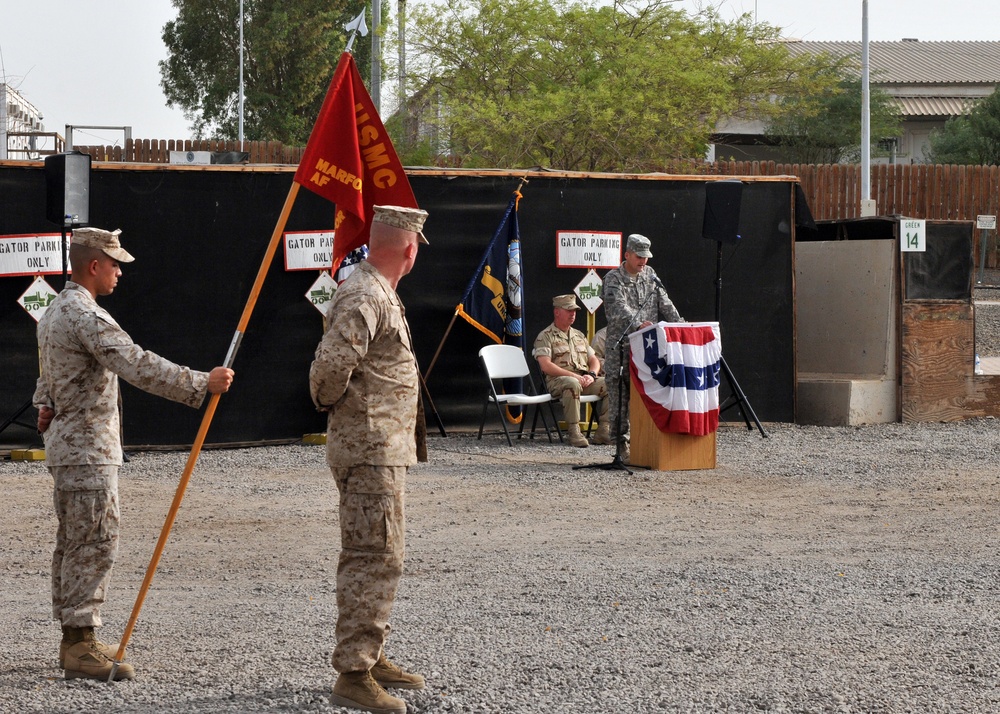 Independence Day ceremony at Camp Lemonnier