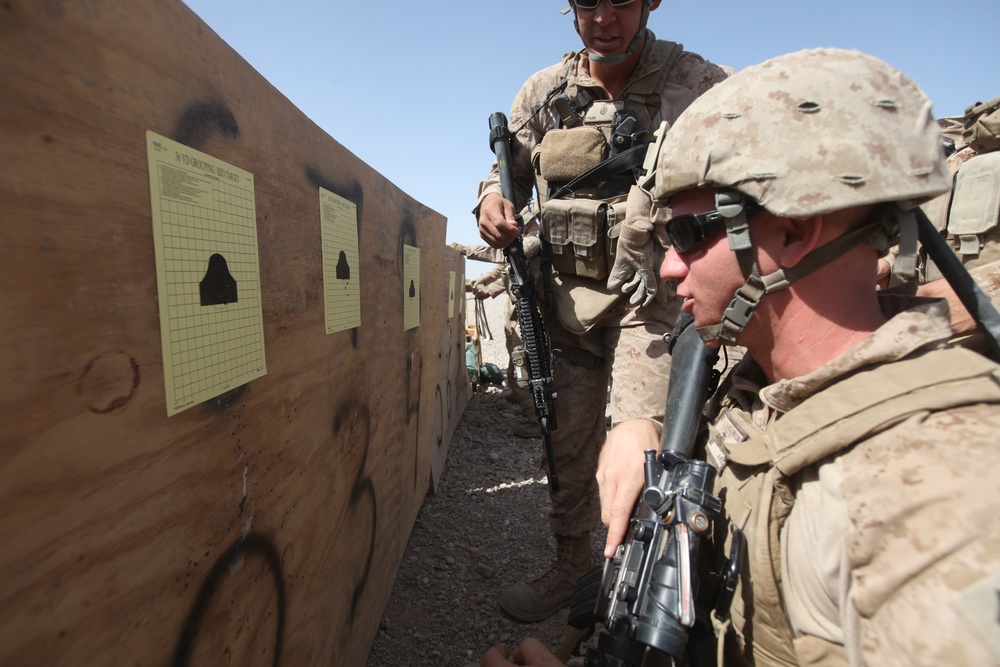 BZO range on Forward Operating Base Shir Ghazay