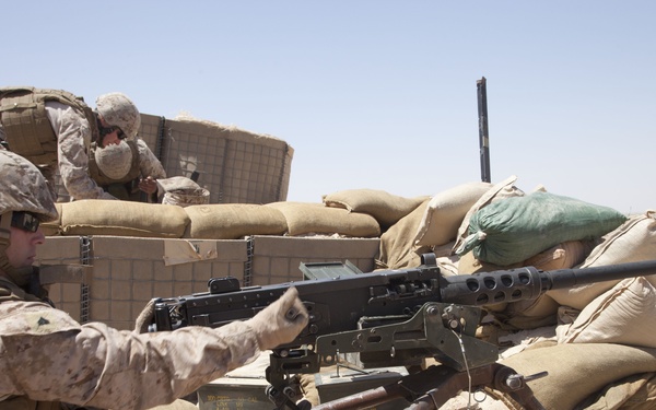 MK19 Automatic Grenade Launcher training range aboard Camp Leatherneck