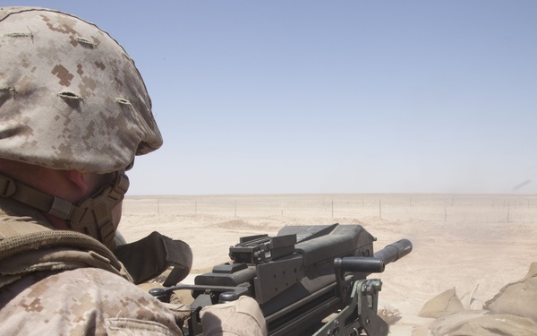 MK19 Automatic Grenade Launcher training range aboard Camp Leatherneck