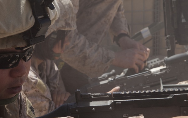 MK19 Automatic Grenade Launcher training range aboard Camp Leatherneck