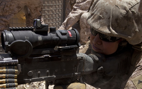 MK19 Automatic Grenade Launcher training range aboard Camp Leatherneck