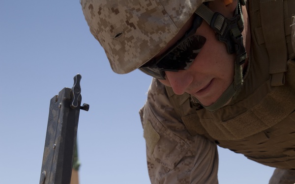 MK19 Automatic Grenade Launcher training range aboard Camp Leatherneck