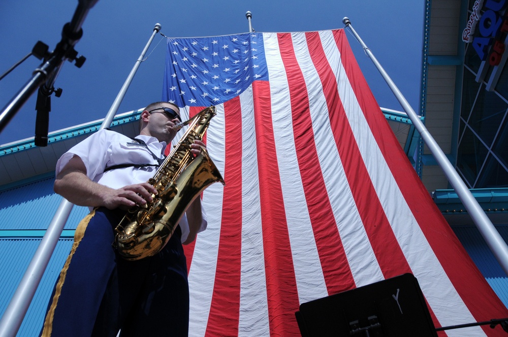 100th Army Band marches in 'first' Fourth of July parade