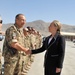 US Secretary of State Hillary Rodham Clinton in Afghanistan