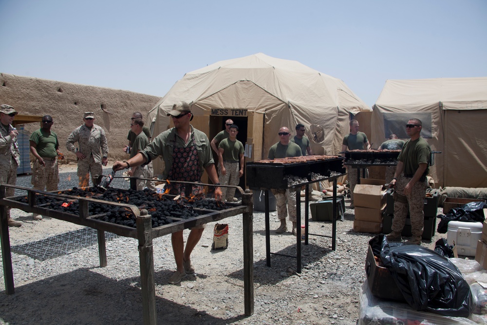 1/7 Marines celebrate the 4th of July on FOB Jackson