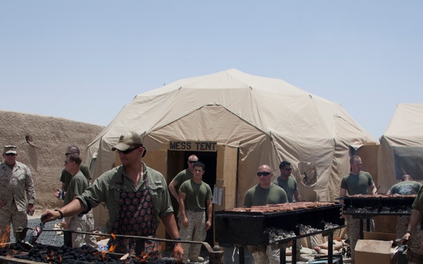 1/7 Marines celebrate the 4th of July on FOB Jackson