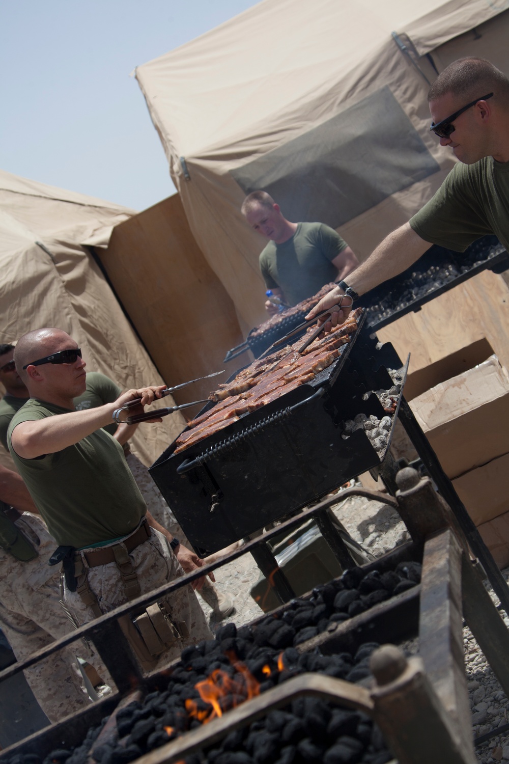 1/7 Marines celebrate the 4th of July on FOB Jackson