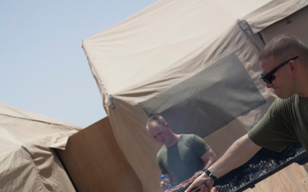1/7 Marines celebrate the 4th of July on FOB Jackson